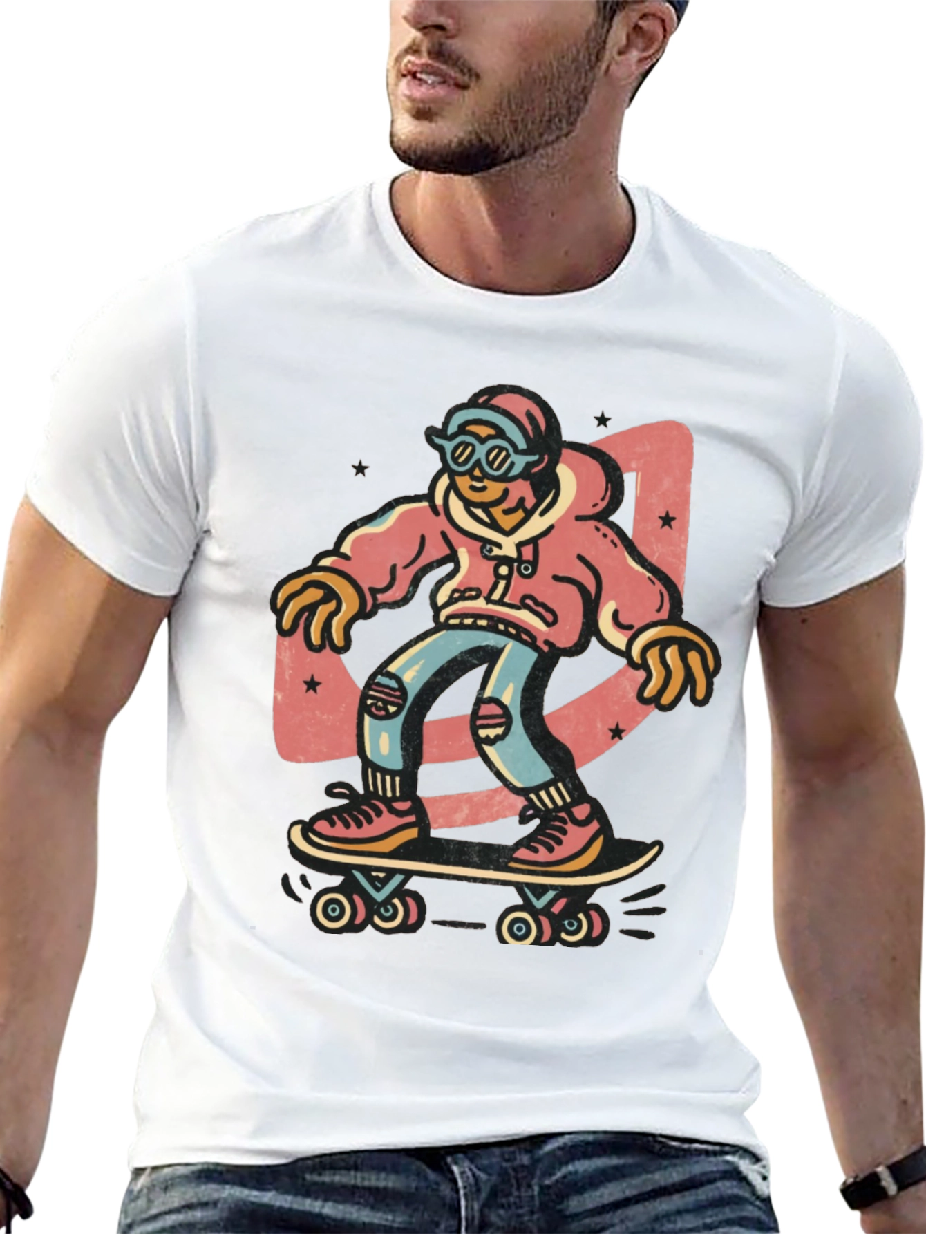 Skater Graphic Tee - Cool & Casual