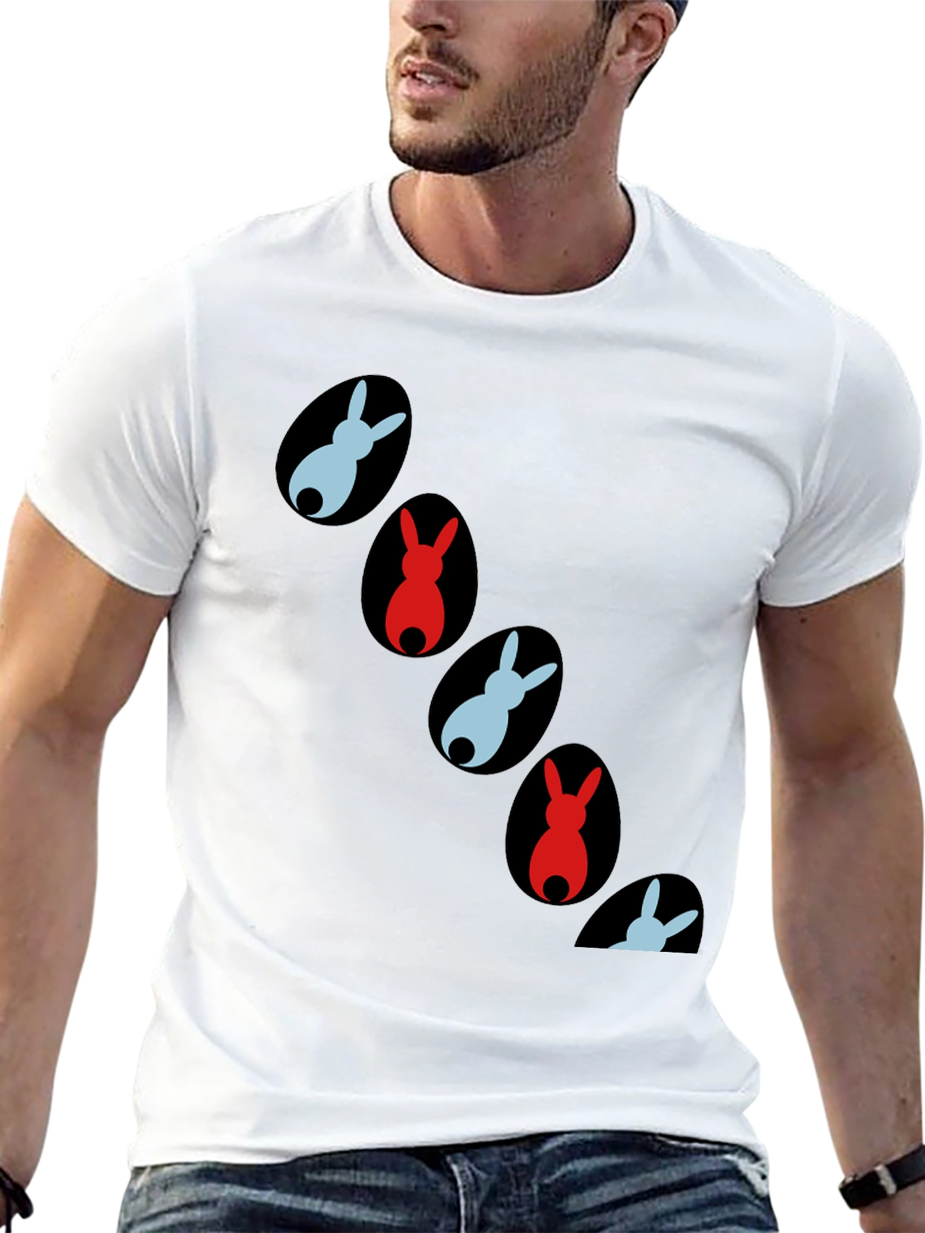 Easter Bunny Egg Pattern T-Shirt