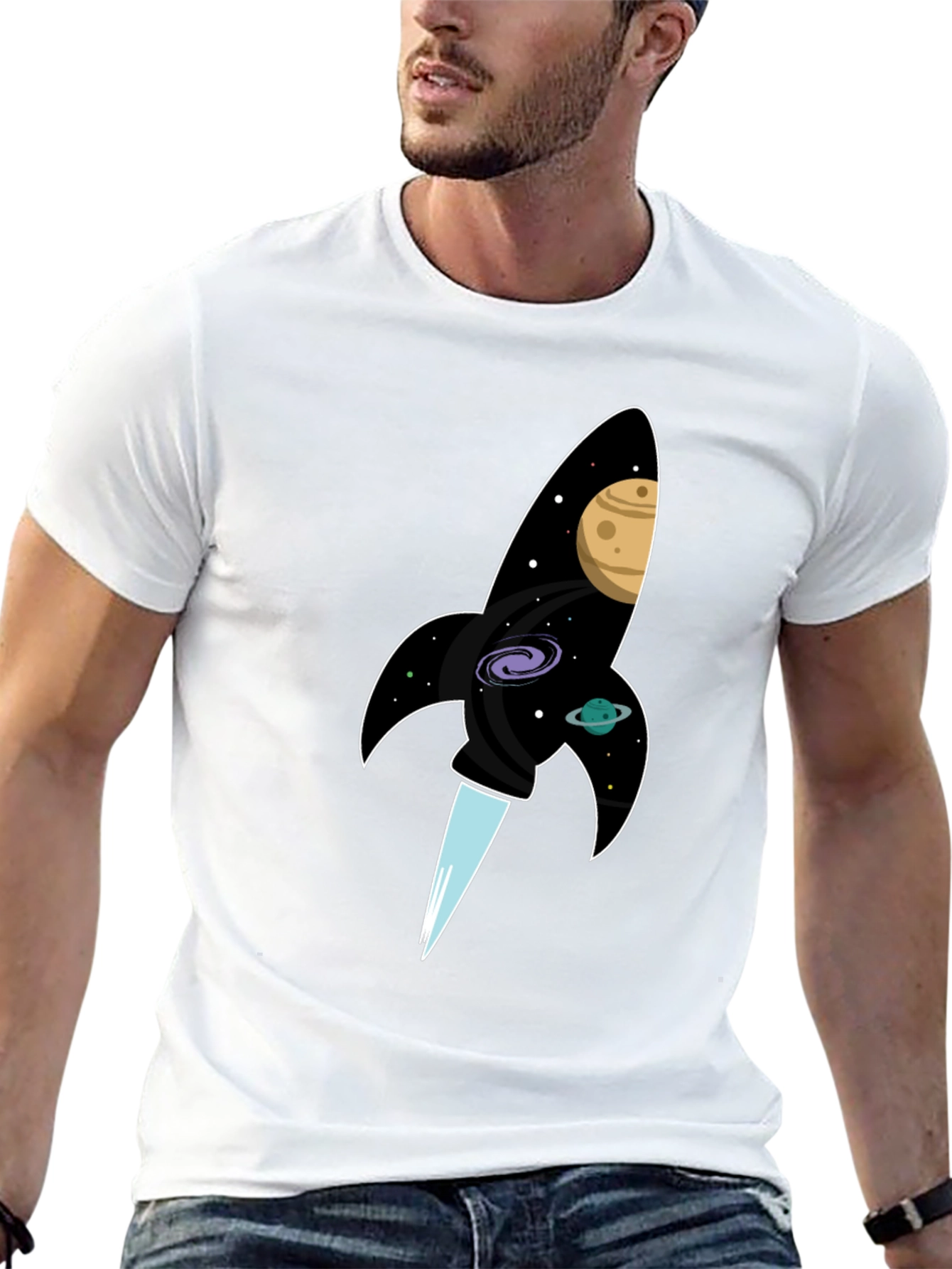 Cosmic Rocket T-Shirt - Blast Off in Style