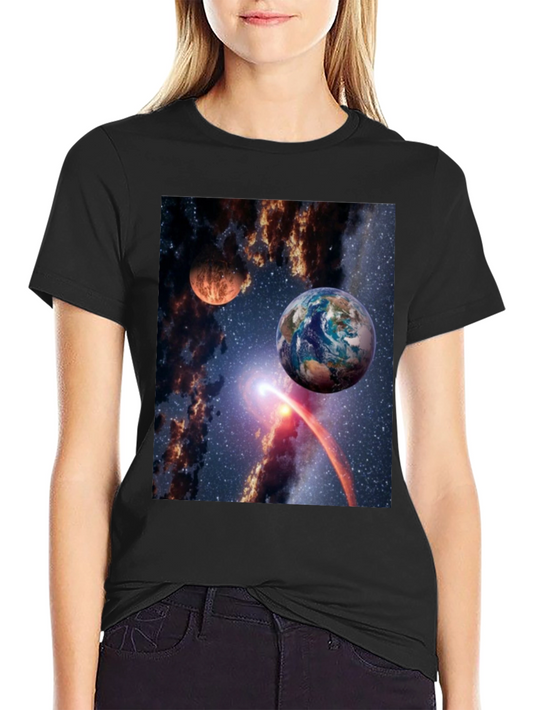 Cosmic T-Shirt: Planets in Space Graphic Tee