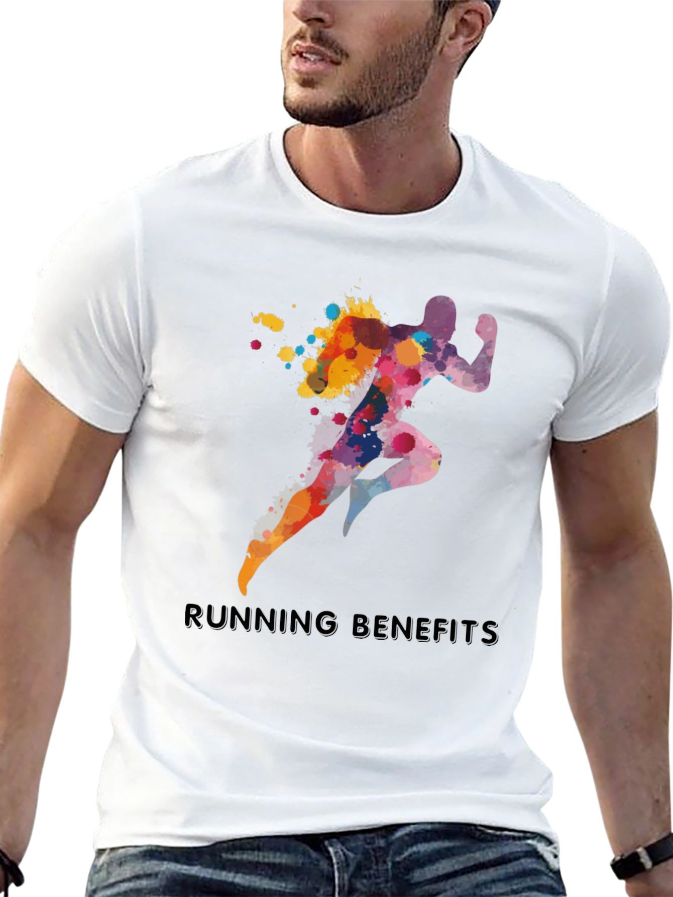 Watercolor Runner T-Shirt