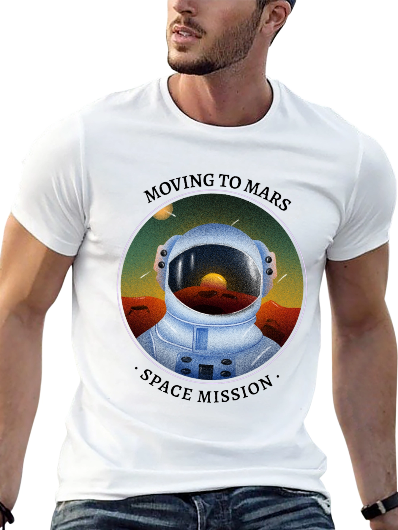 Moving to Mars Graphic T-Shirt - Space Mission