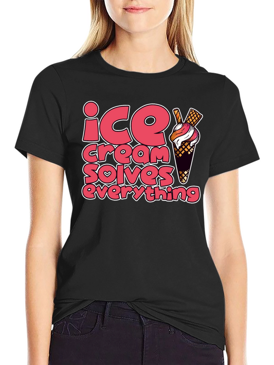 Ice Cream Solves Everything Graphic Tee