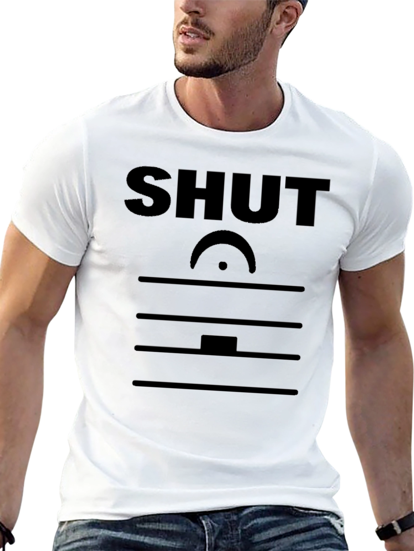 SHUT Music Rest T-Shirt - Novelty Musician Tee
