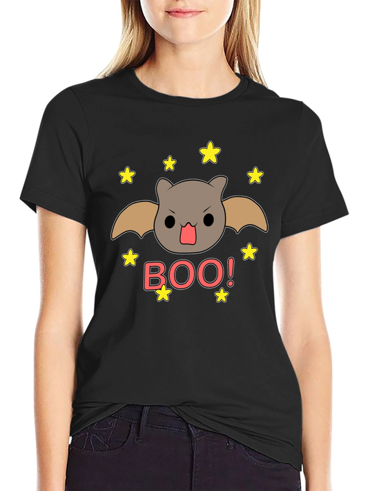Boo! Cute Bat T-Shirt - Halloween Graphic Tee
