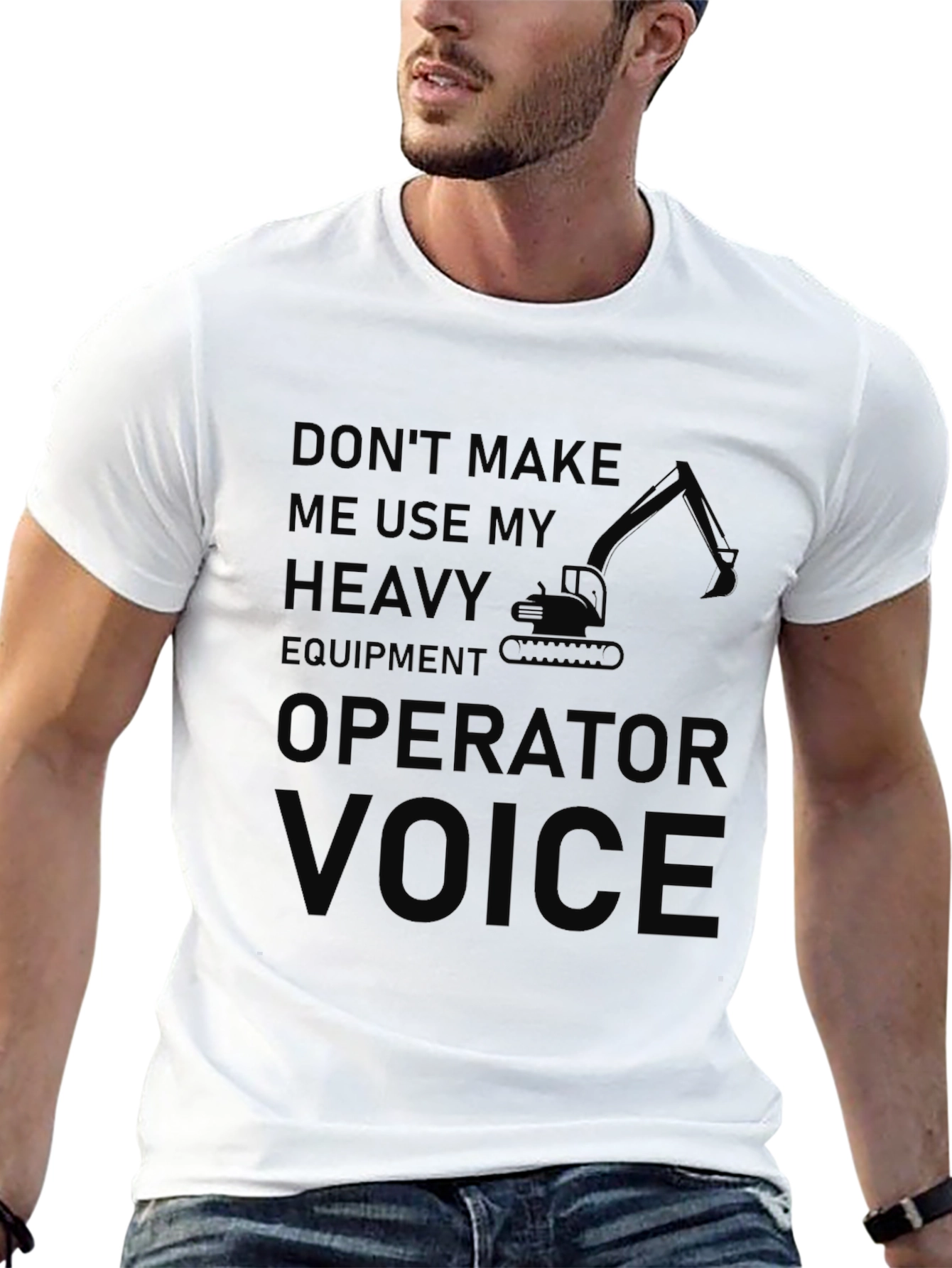 Heavy Equipment Operator Black T-Shirt