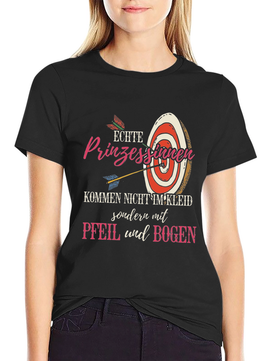 Archery Princess Graphic Tee - Fun Novelty Shirt