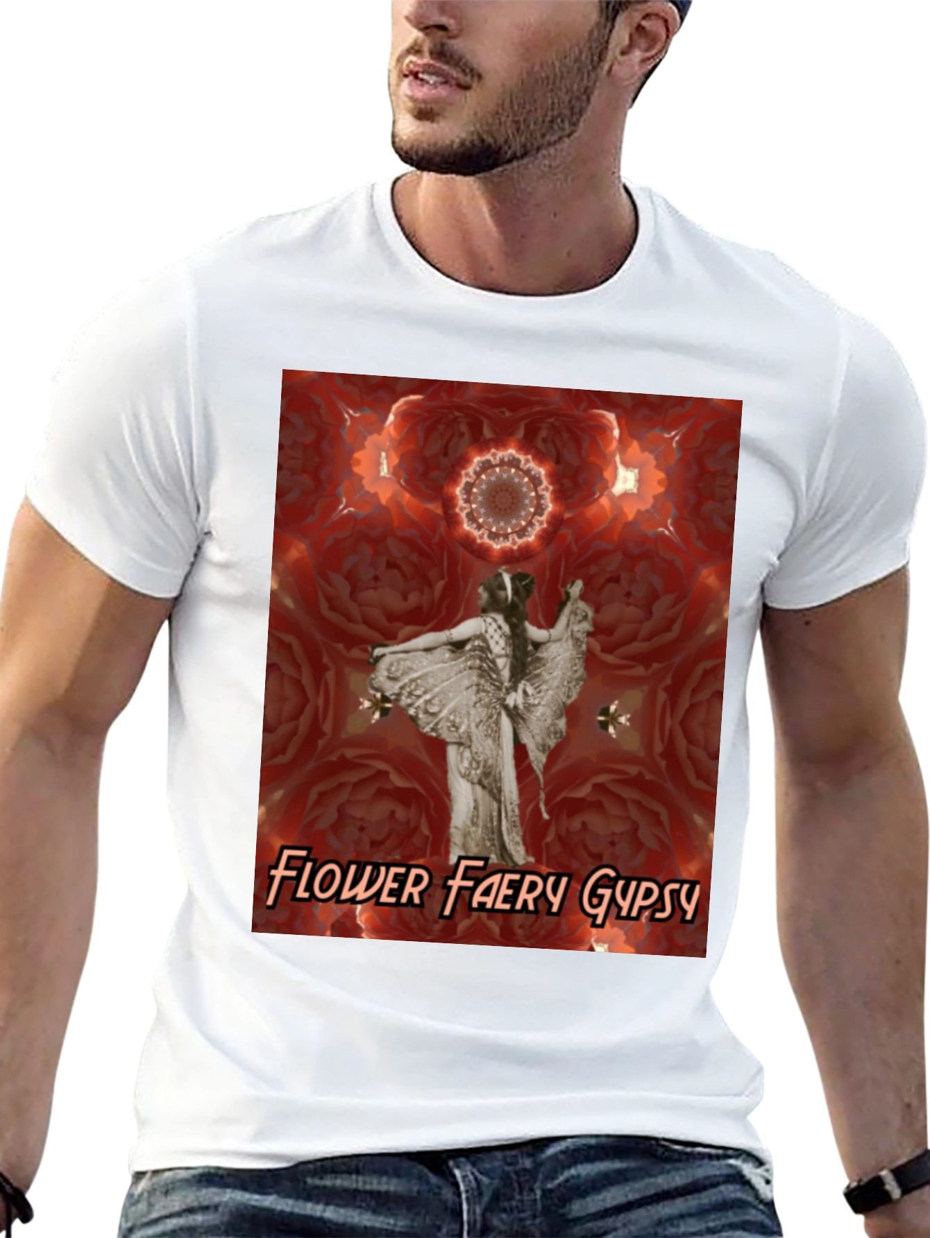 Flower Faery Gypsy Graphic Tee - Unique Design