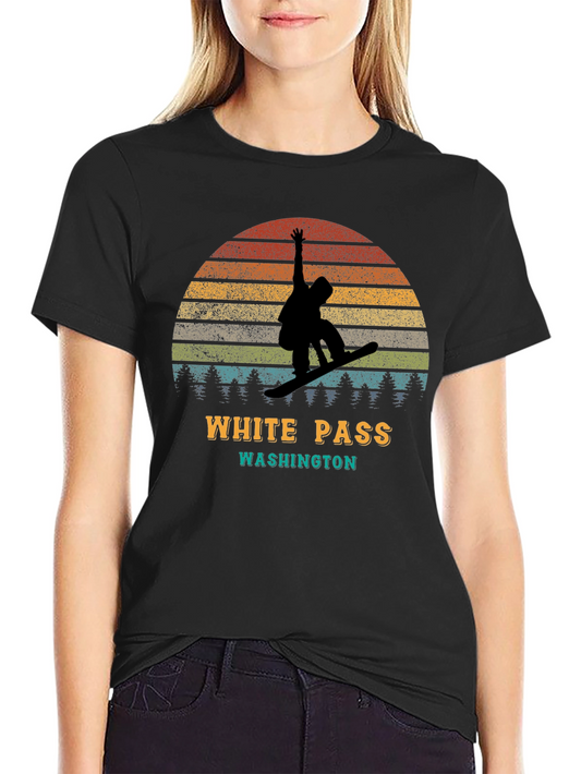 White Pass Washington Snowboarder T-Shirt