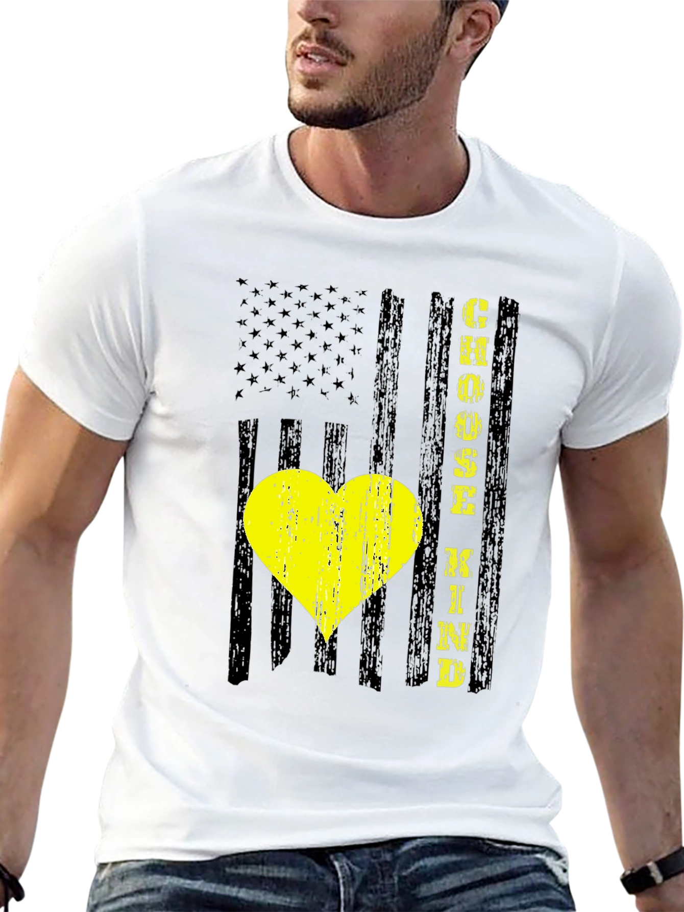 Choose Kind American Flag Graphic Tee