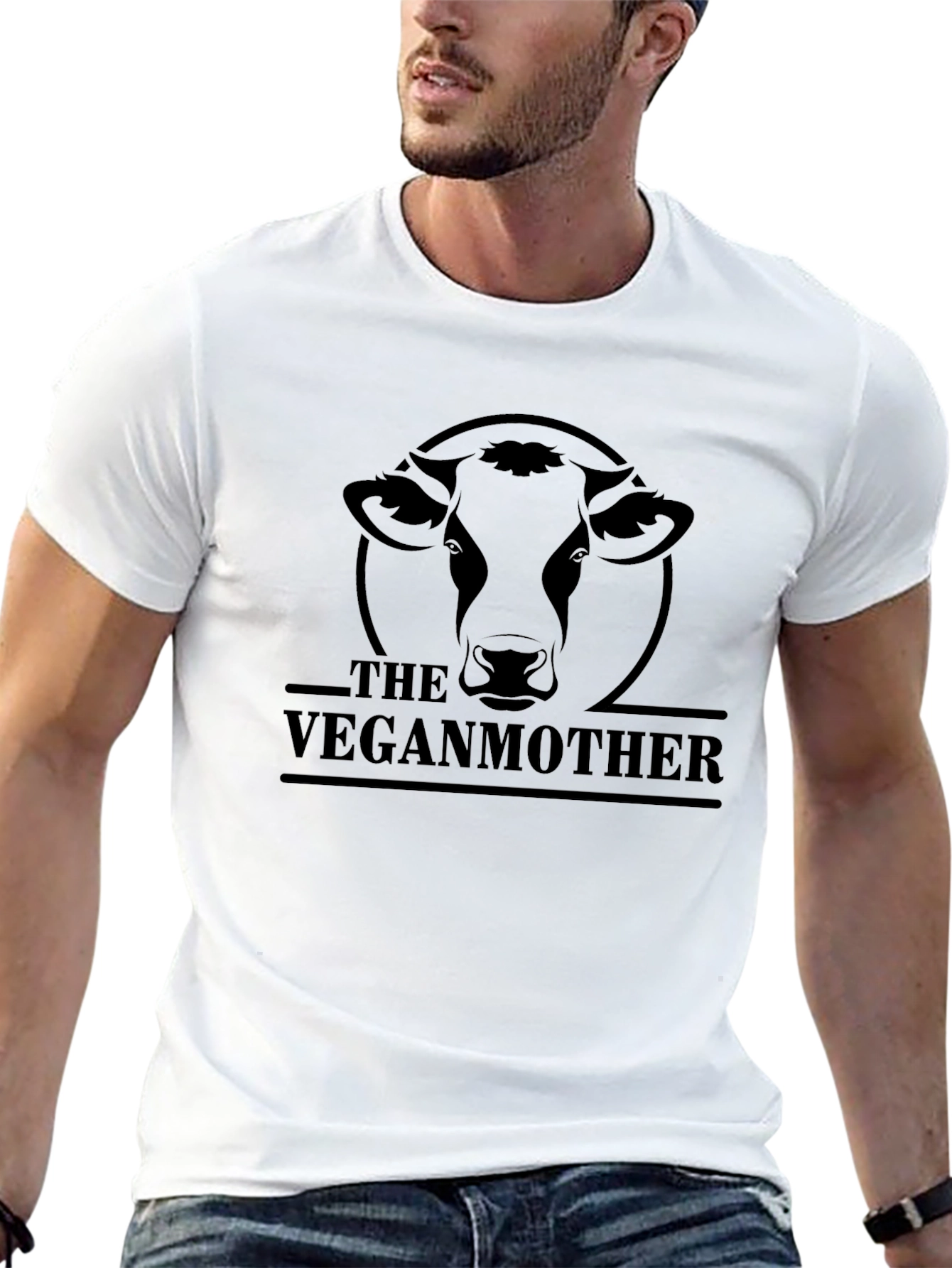 The Vegan Mother Graphic Tee - Black Cotton T-Shirt