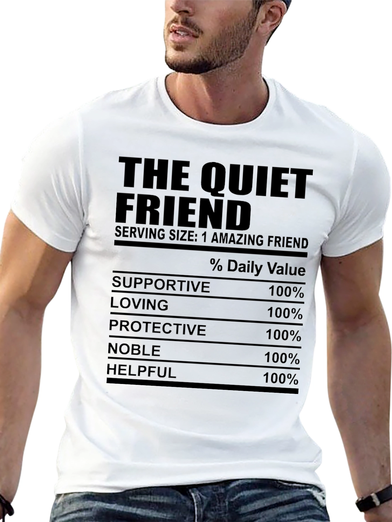 The Quiet Friend Nutrition Facts T-Shirt