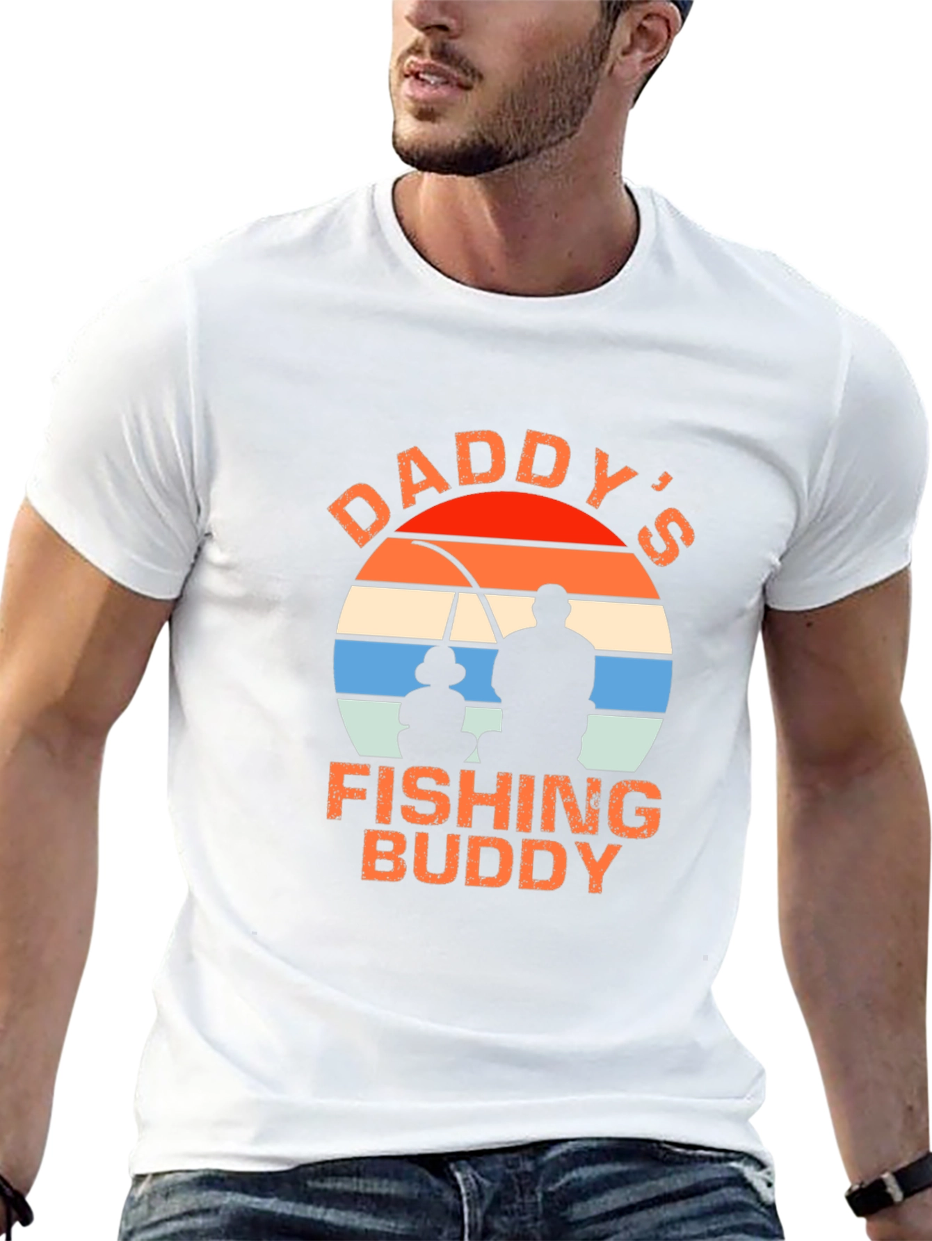 Daddys Fishing Buddy Graphic T-Shirt