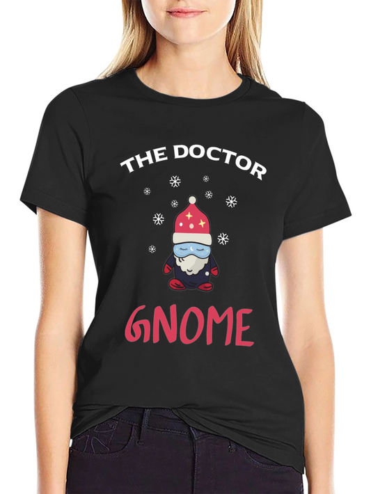 The Doctor Gnome T-Shirt Funny Christmas Holiday Tee