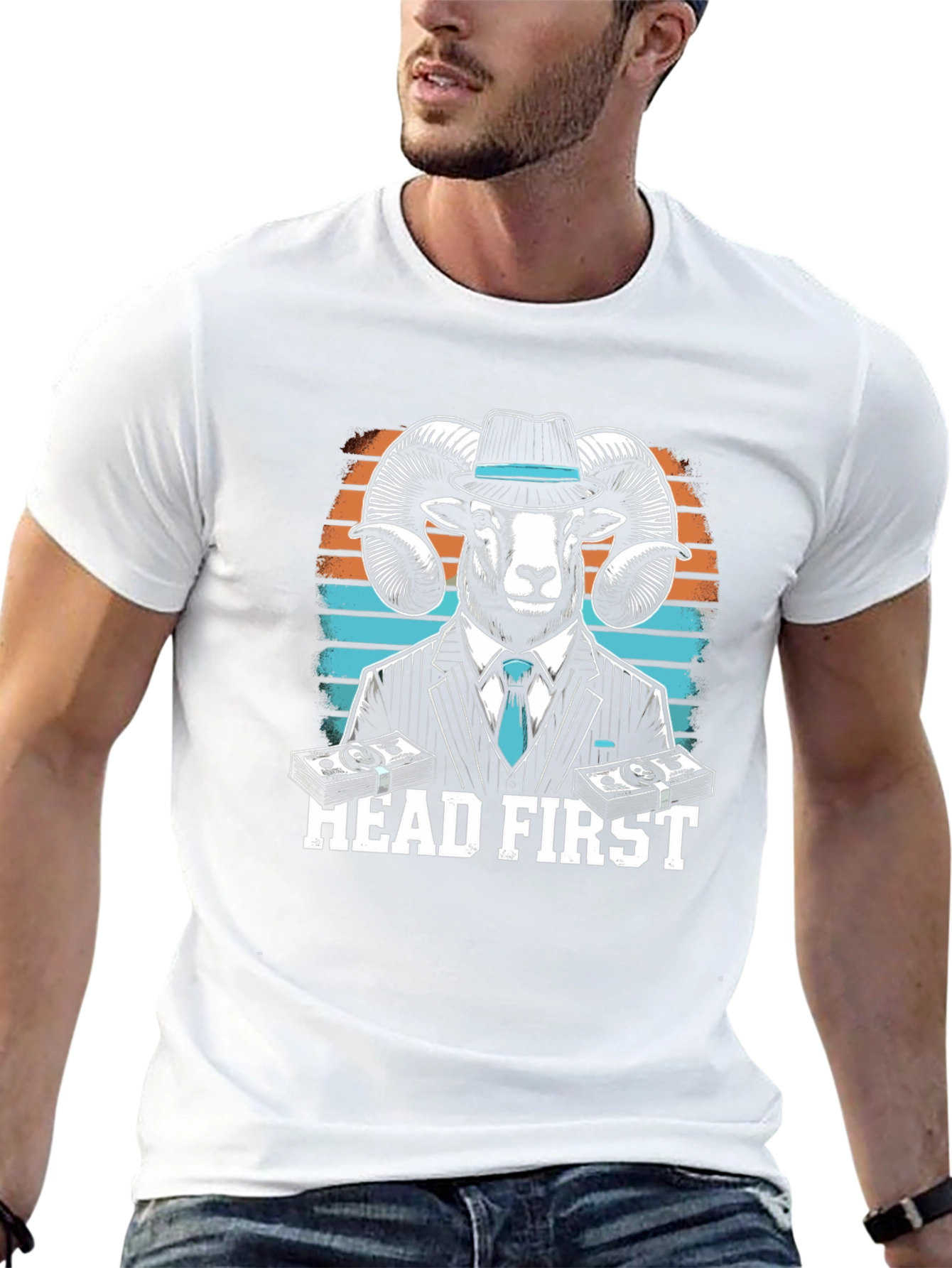 Head First Ram T-Shirt - Black
