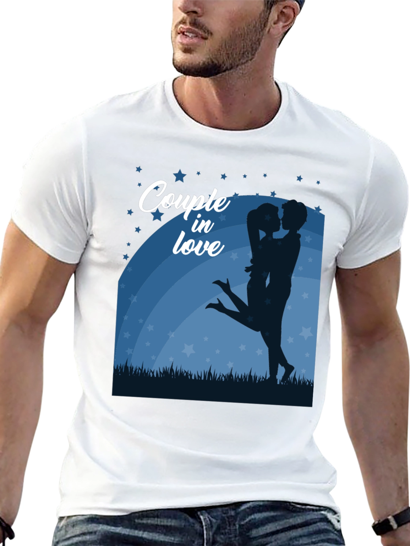 Couple in Love Graphic T-Shirt