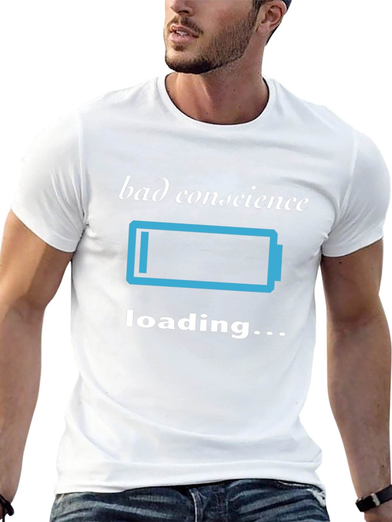 Bad Conscience Loading T-Shirt - Funny Sarcastic Tee