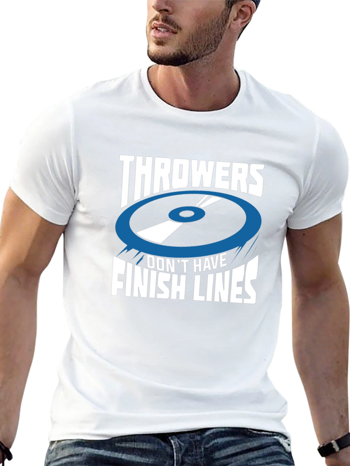 Throwers Dont Have Finish Lines Black T-Shirt