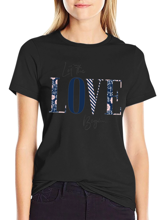 Floral Love Graphic Tee - Stylish Mens Black T-Shirt