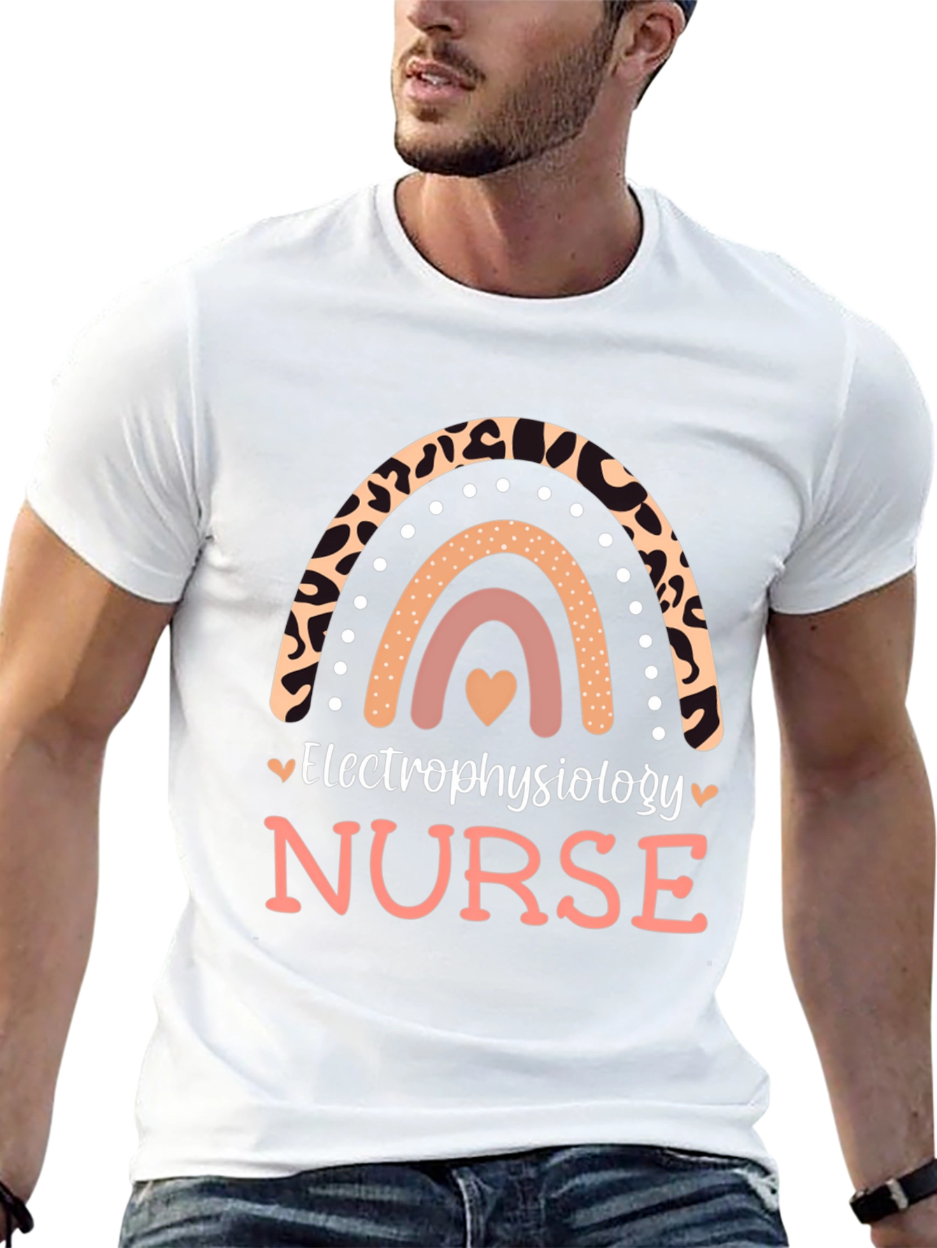 Electrophysiology Nurse Rainbow Graphic Tee