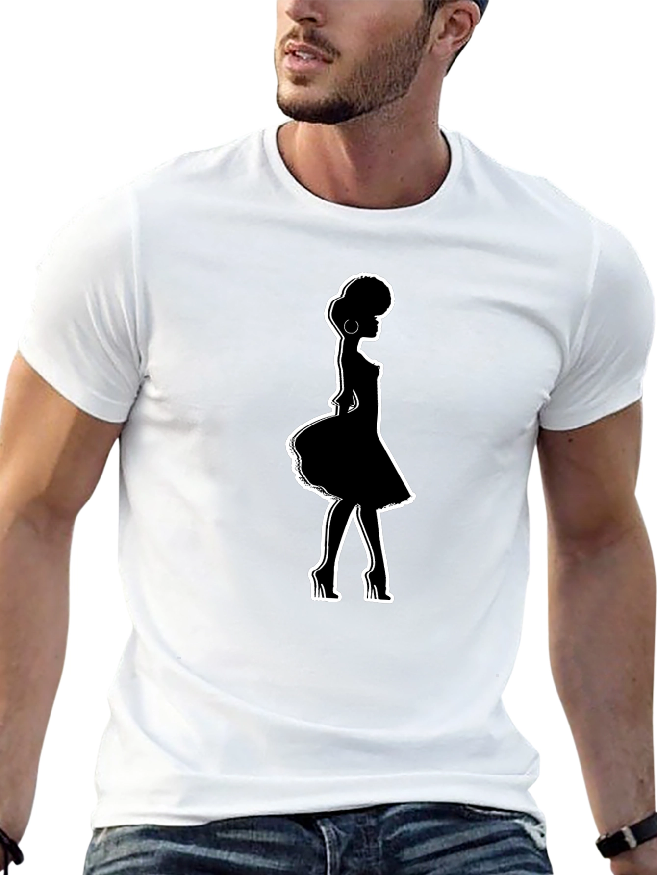 Silhouette Graphic Black T-Shirt
