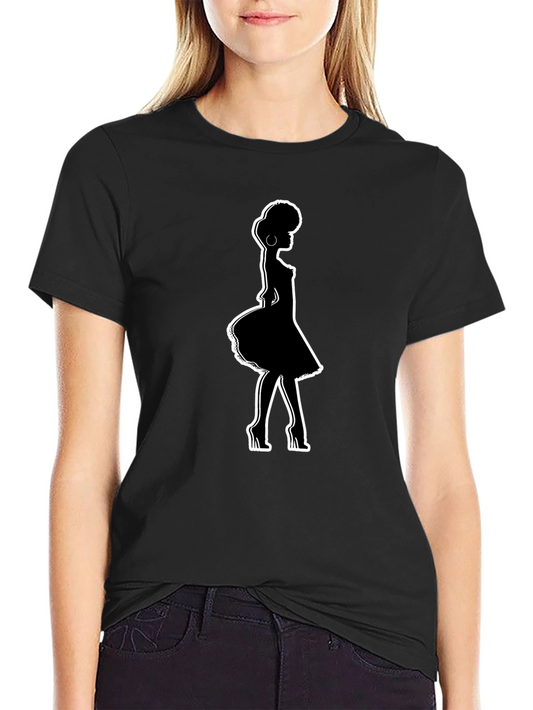 Silhouette Graphic Black T-Shirt