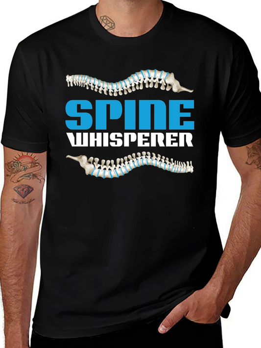 Spine Whisperer Graphic Tee - Chiropractor Humor Shirt