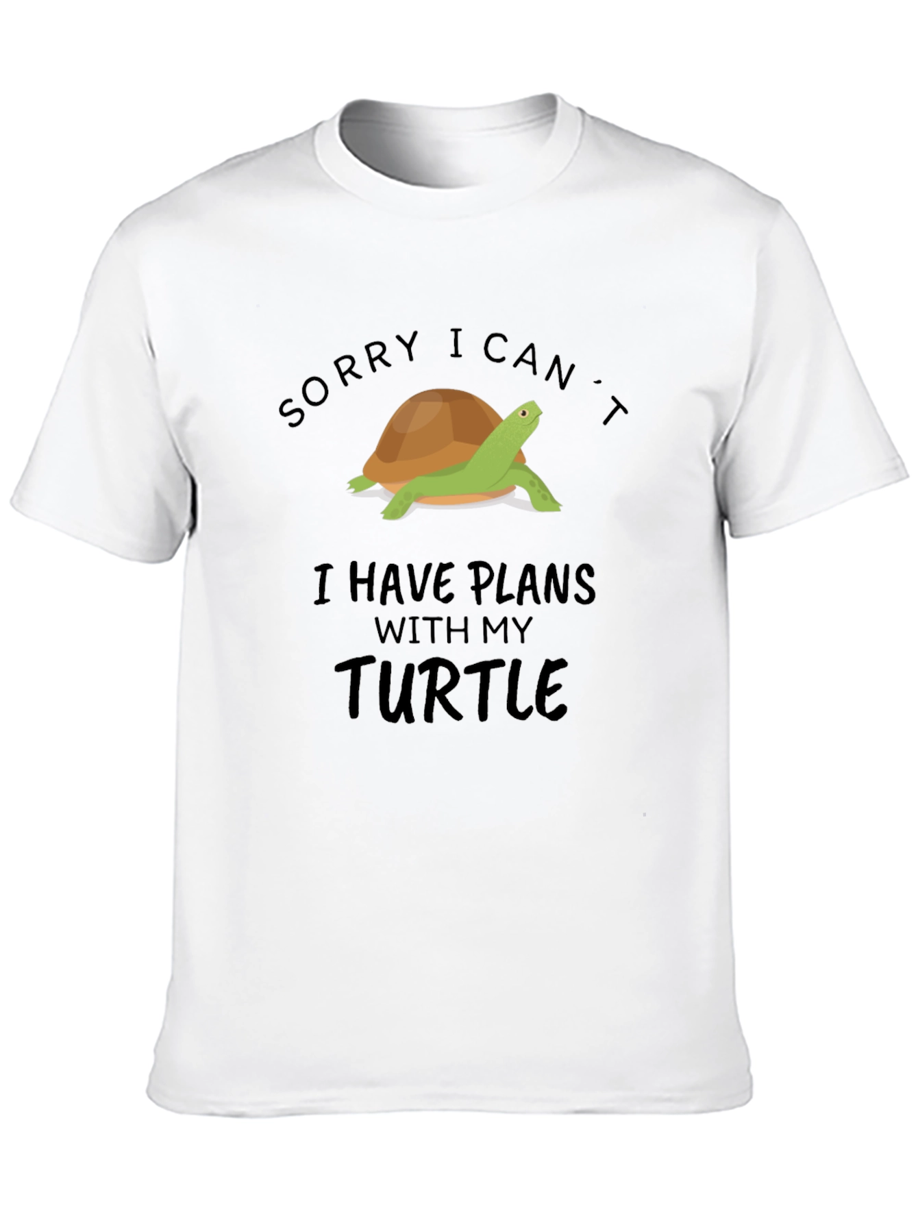 Turtle Plans Graphic Tee - Black Cotton T-Shirt