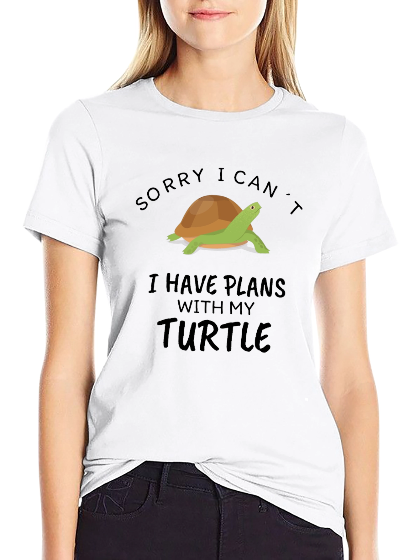 Turtle Plans Graphic Tee - Black Cotton T-Shirt