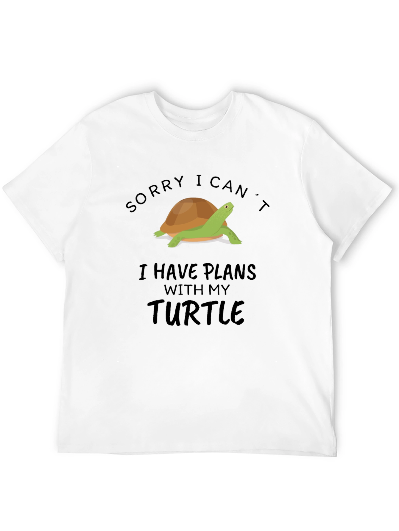 Turtle Plans Graphic Tee - Black Cotton T-Shirt