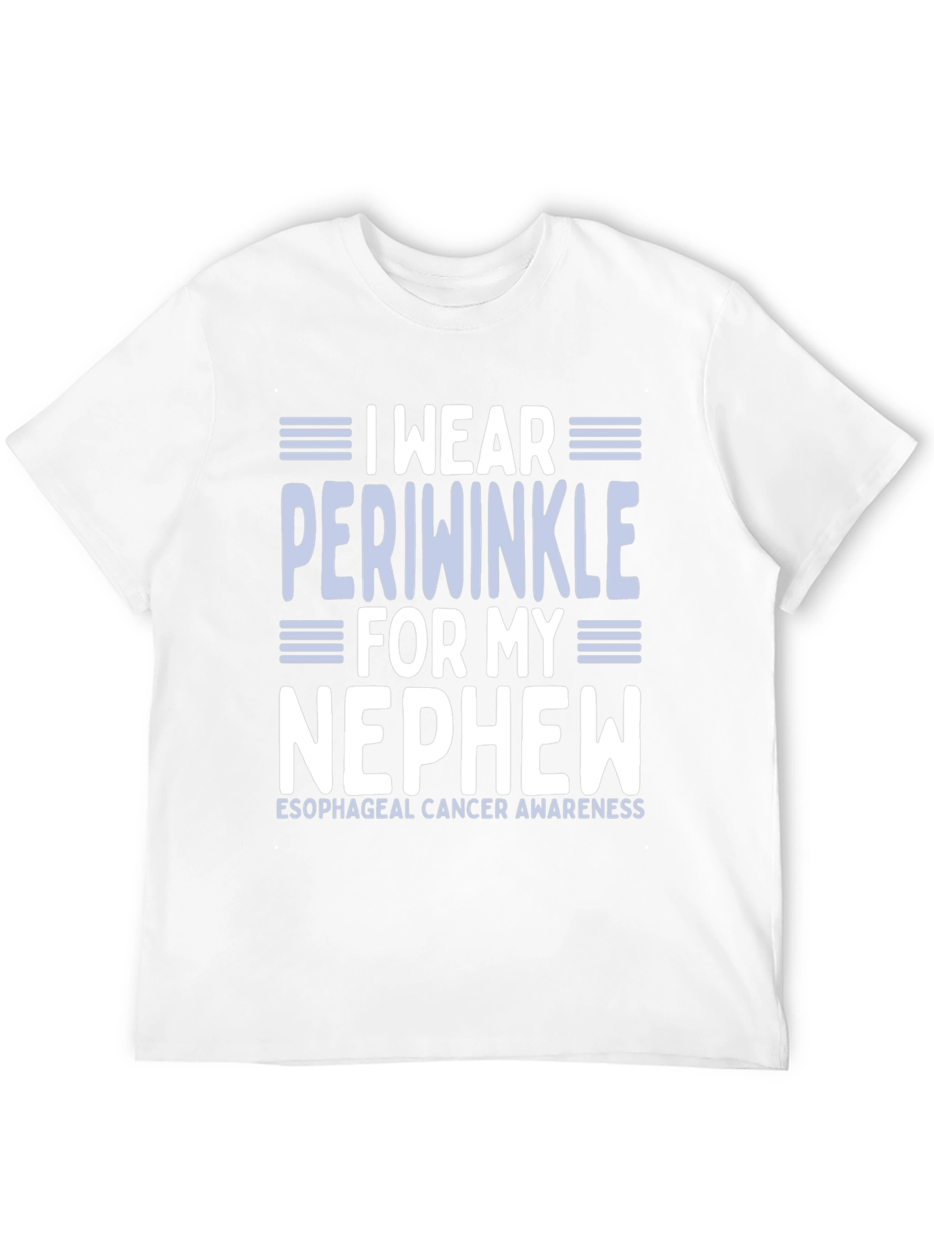 I Wear Periwinkle Esophageal Cancer Awareness T-Shirt