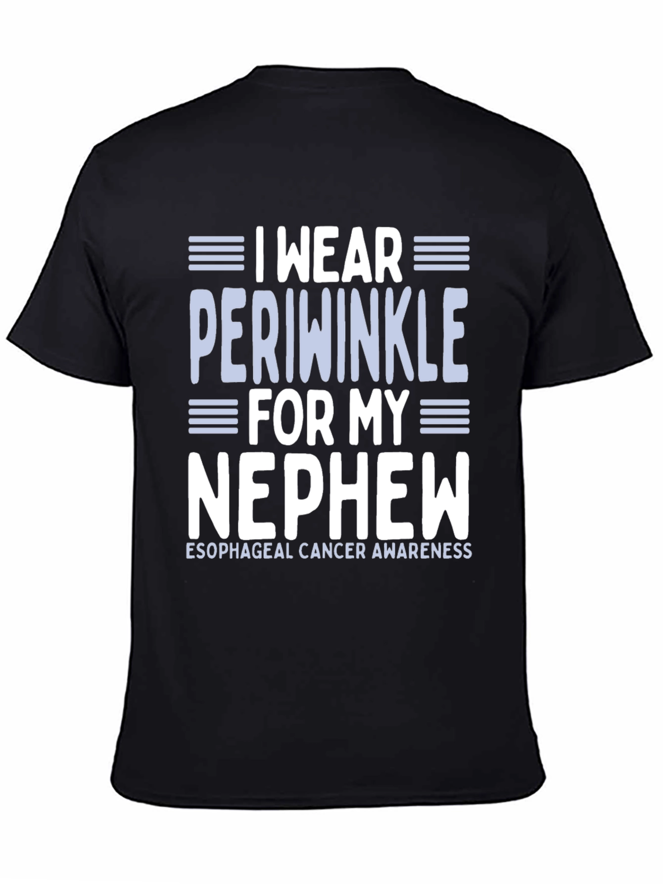 I Wear Periwinkle Esophageal Cancer Awareness T-Shirt