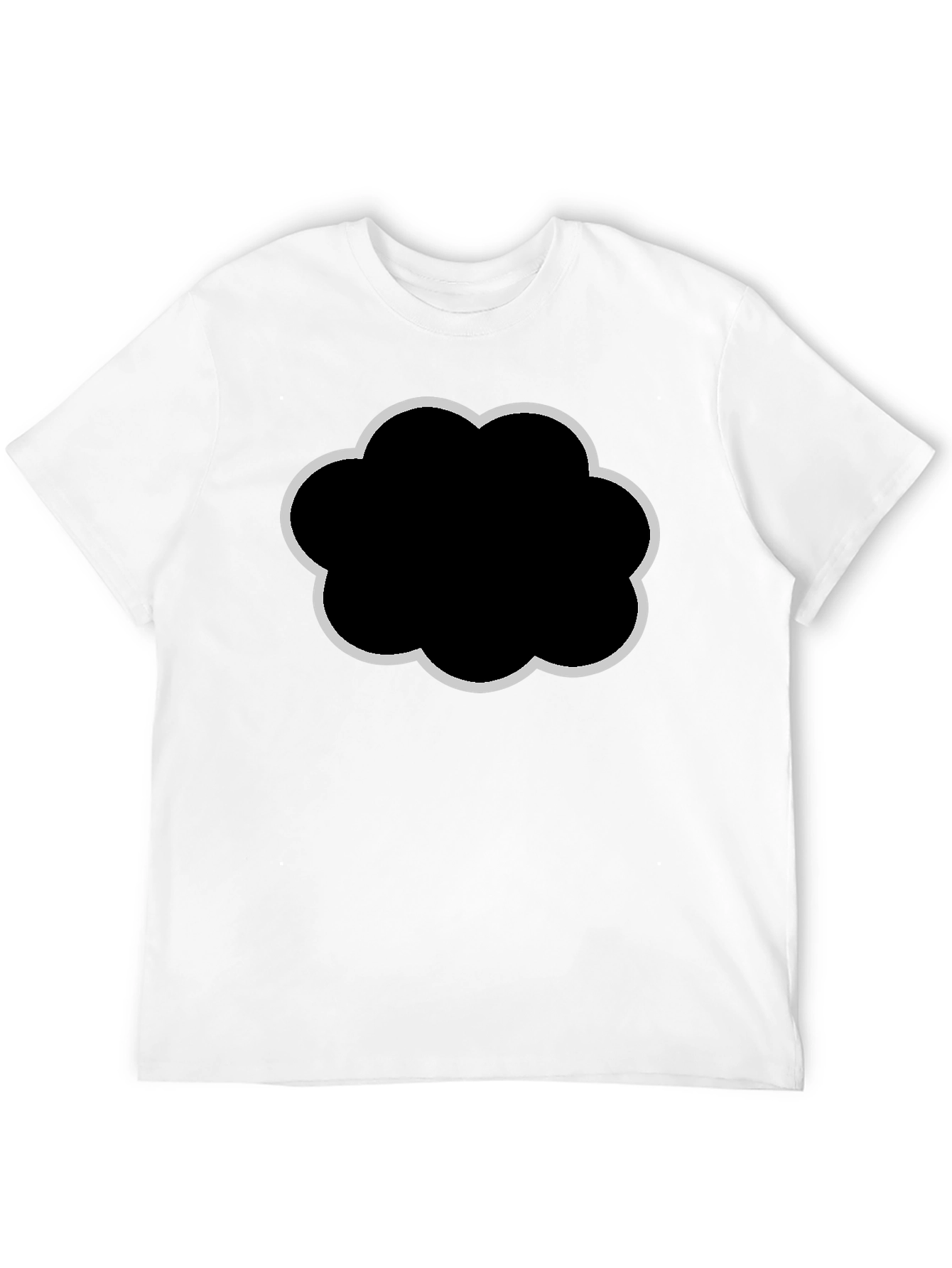 Cloud Graphic Black T-Shirt - Stylish & Comfortable