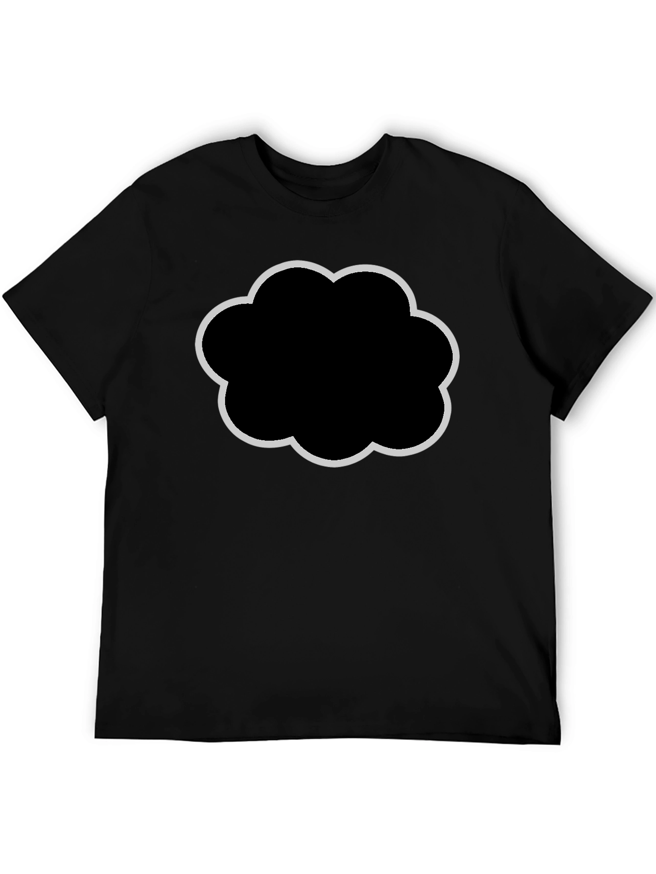 Cloud Graphic Black T-Shirt - Stylish & Comfortable