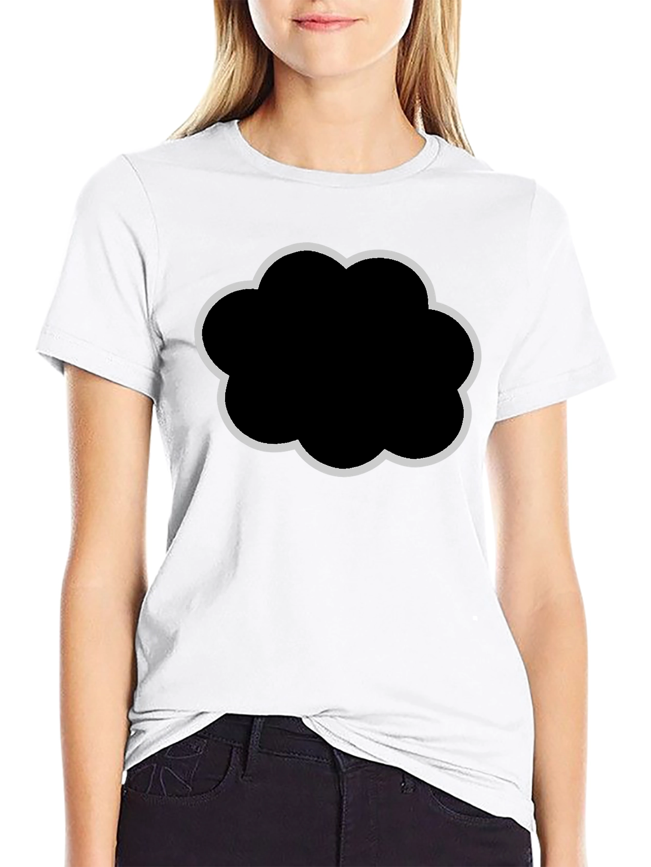Cloud Graphic Black T-Shirt - Stylish & Comfortable