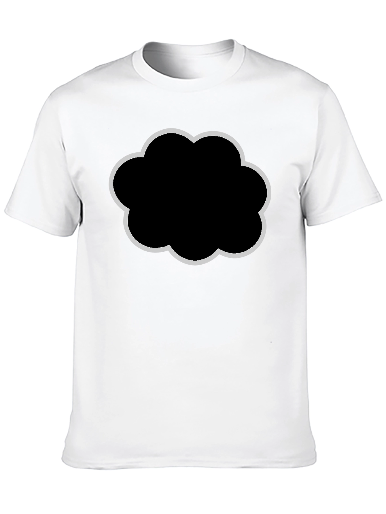 Cloud Graphic Black T-Shirt - Stylish & Comfortable