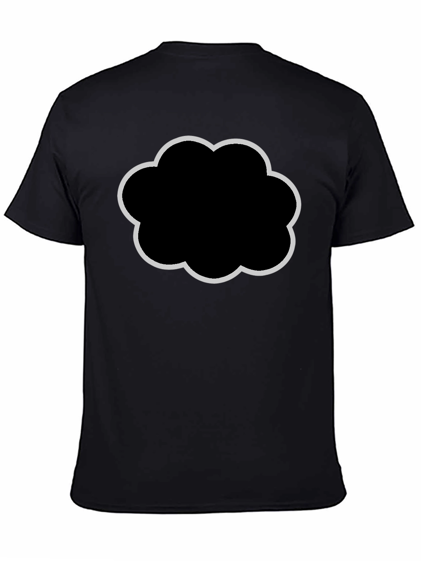 Cloud Graphic Black T-Shirt - Stylish & Comfortable