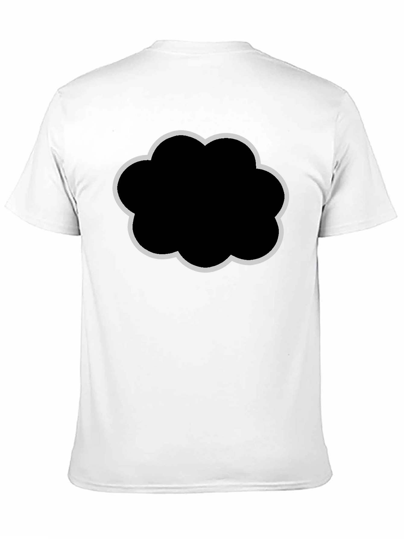 Cloud Graphic Black T-Shirt - Stylish & Comfortable