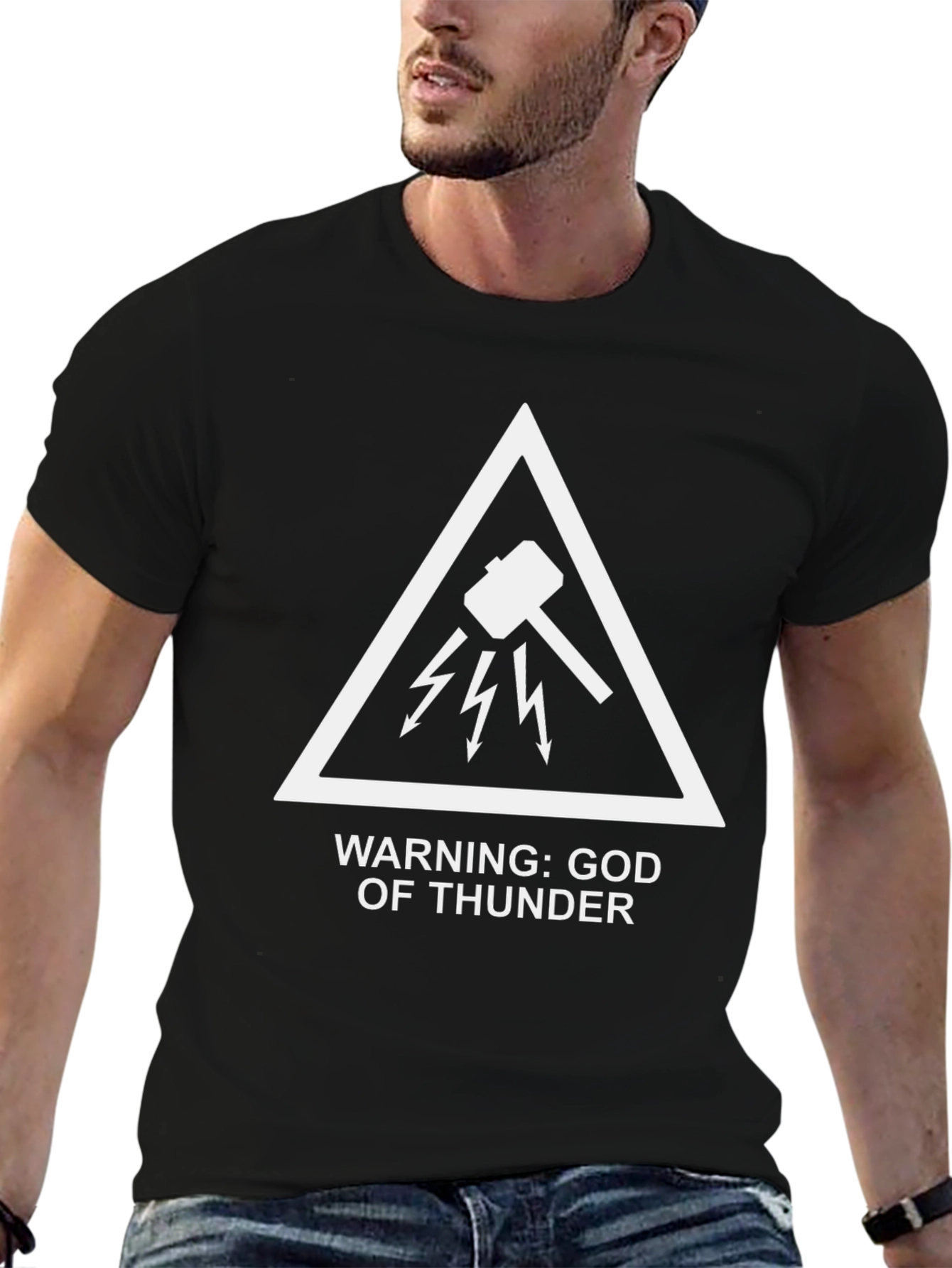 God of Thunder Warning T-Shirt - Graphic Tee