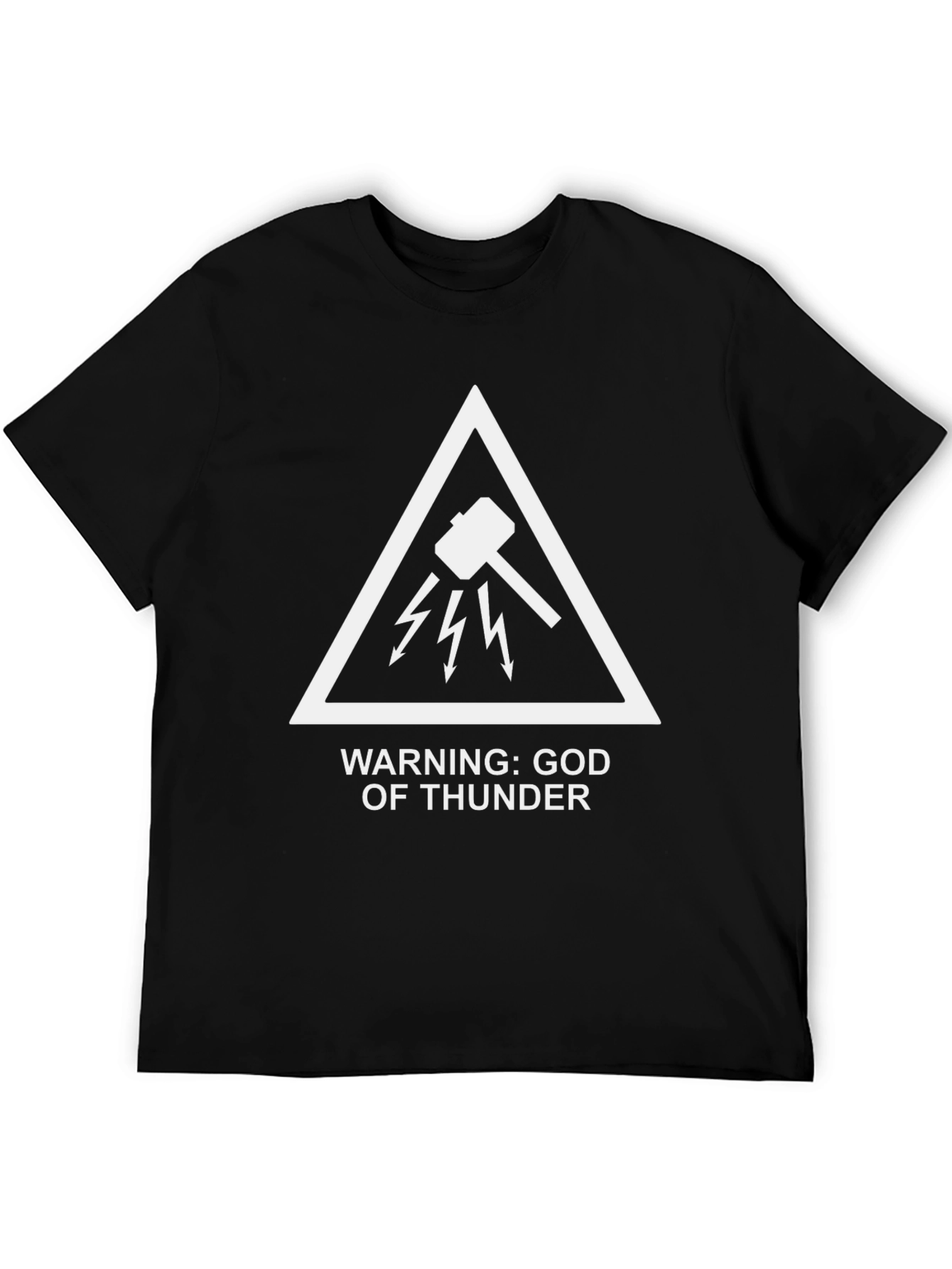 God of Thunder Warning T-Shirt - Graphic Tee