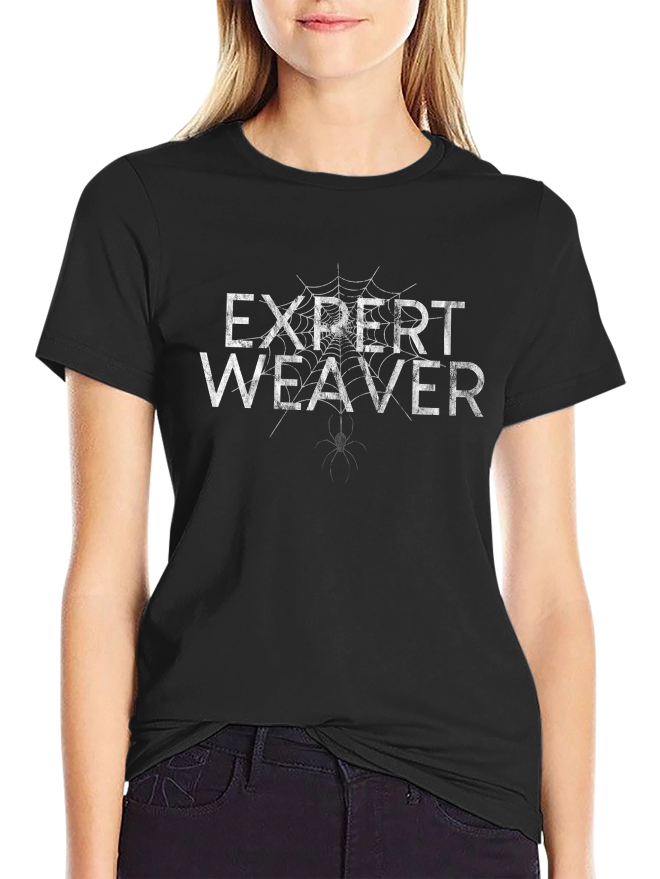Expert Weaver Tee - Spider Web Design