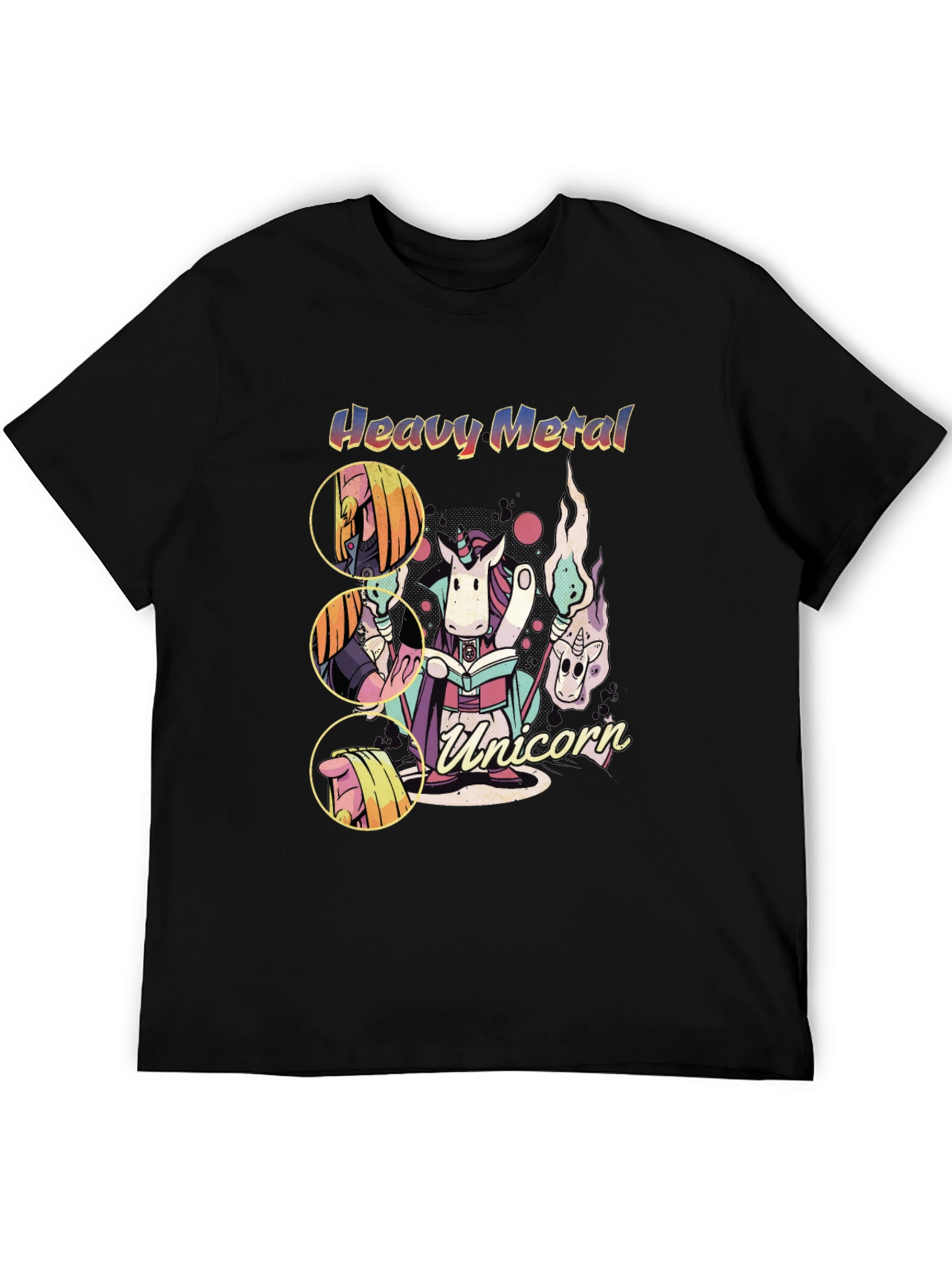 Heavy Metal Unicorn Graphic T-Shirt