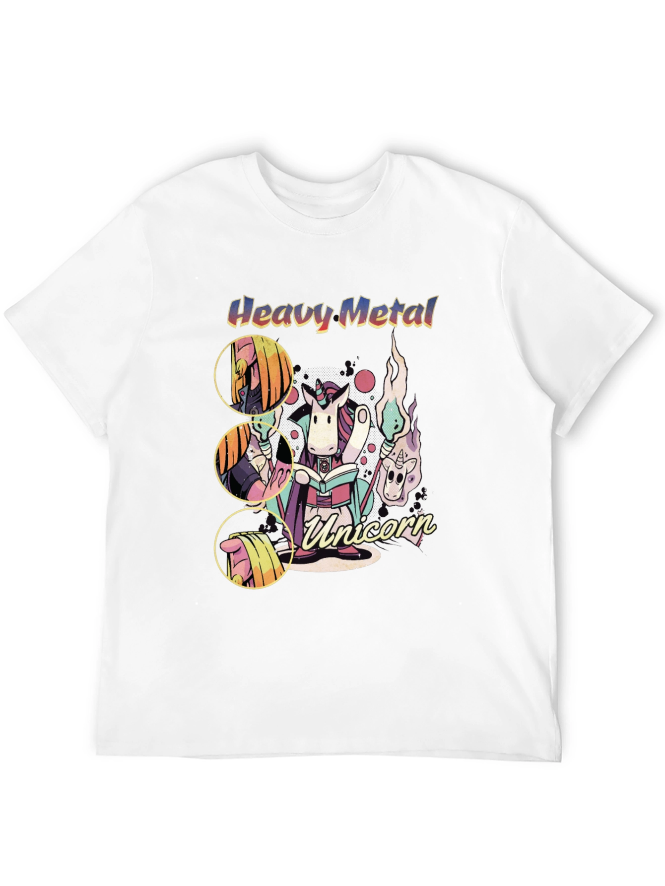 Heavy Metal Unicorn Graphic T-Shirt