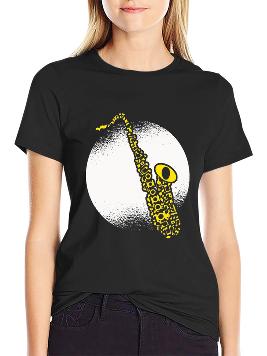 Saxophone Graphic Tee - Cool Musician T-Shirt