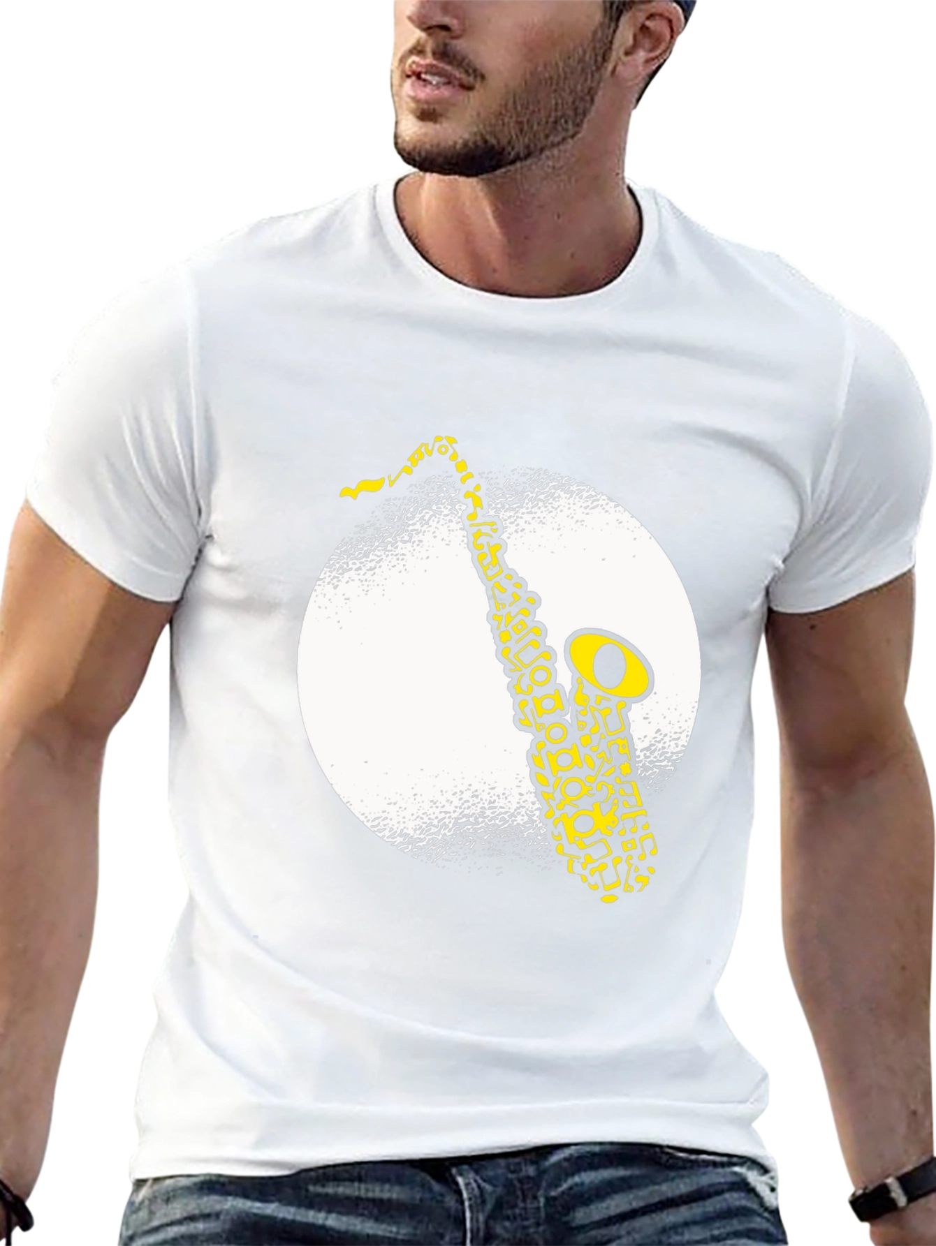 Saxophone Graphic Tee - Cool Musician T-Shirt