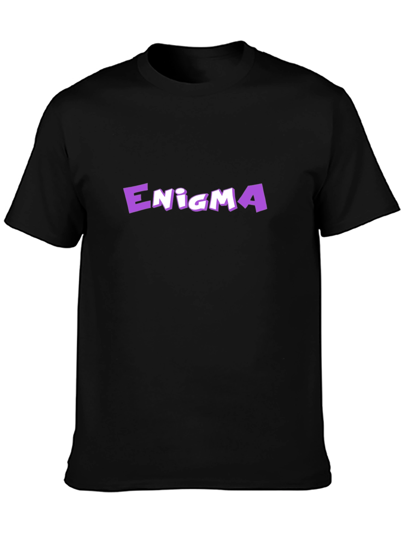Enigma Graphic Tee - Bold Purple Design