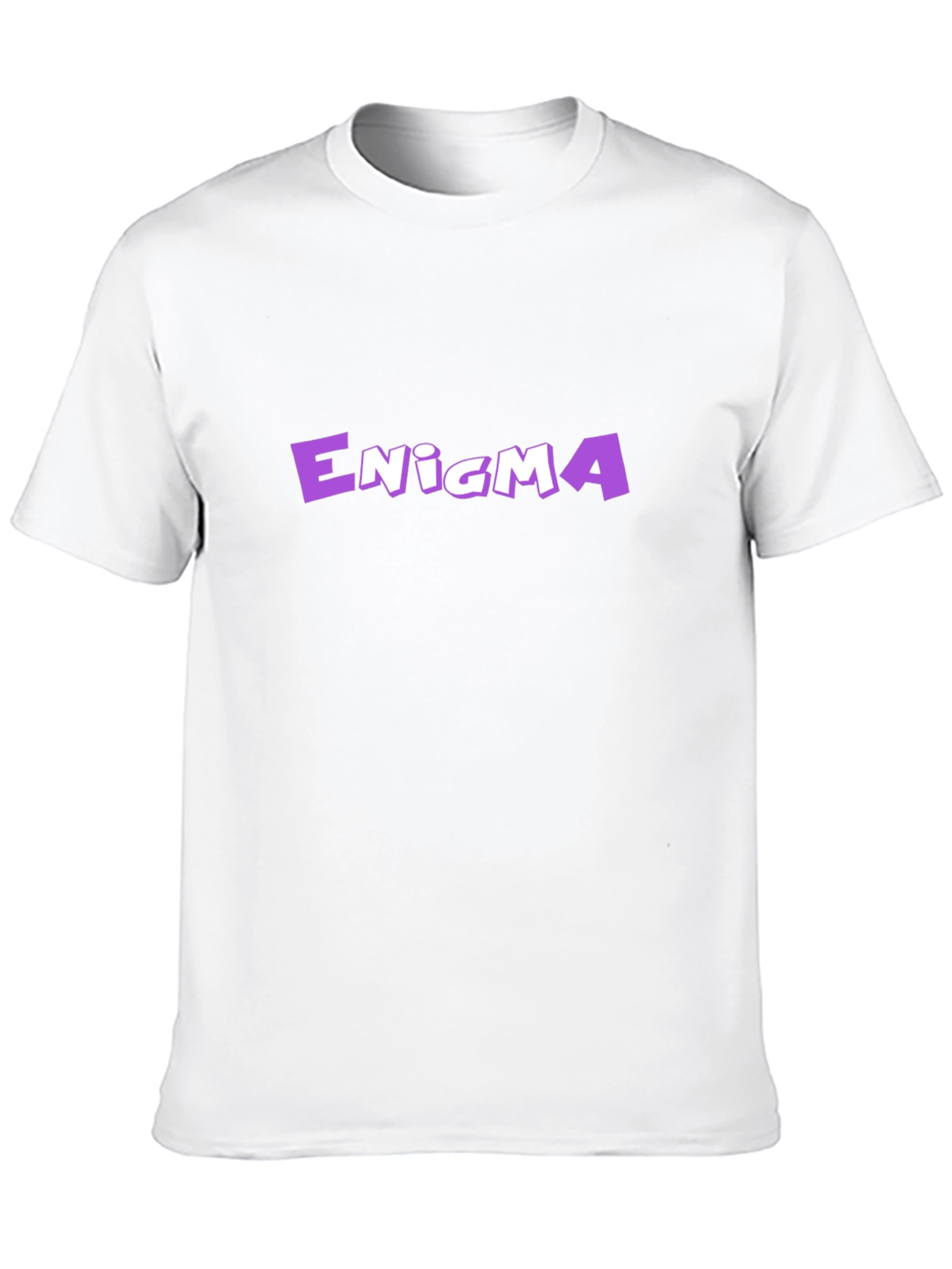 Enigma Graphic Tee - Bold Purple Design