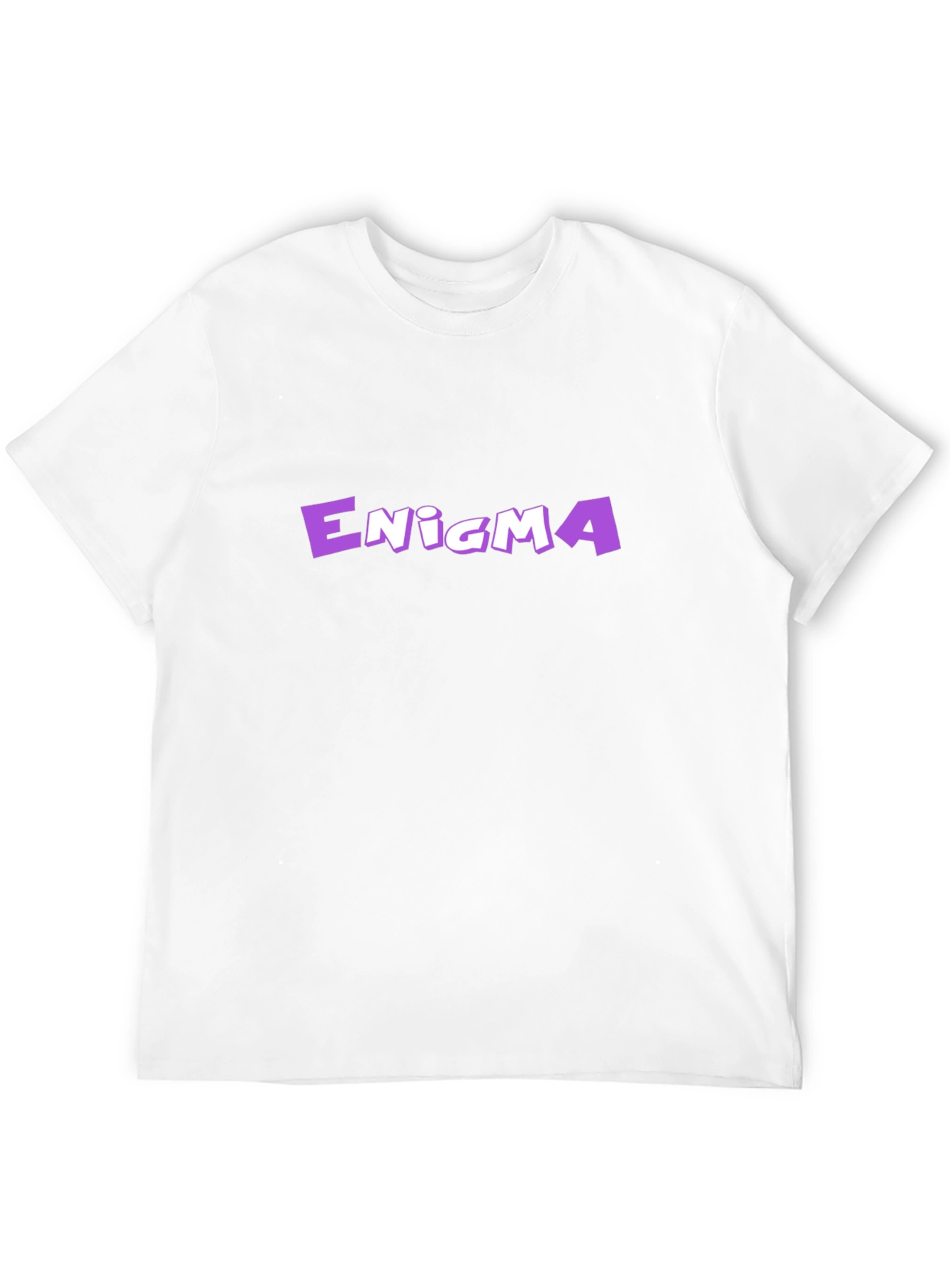 Enigma Graphic Tee - Bold Purple Design