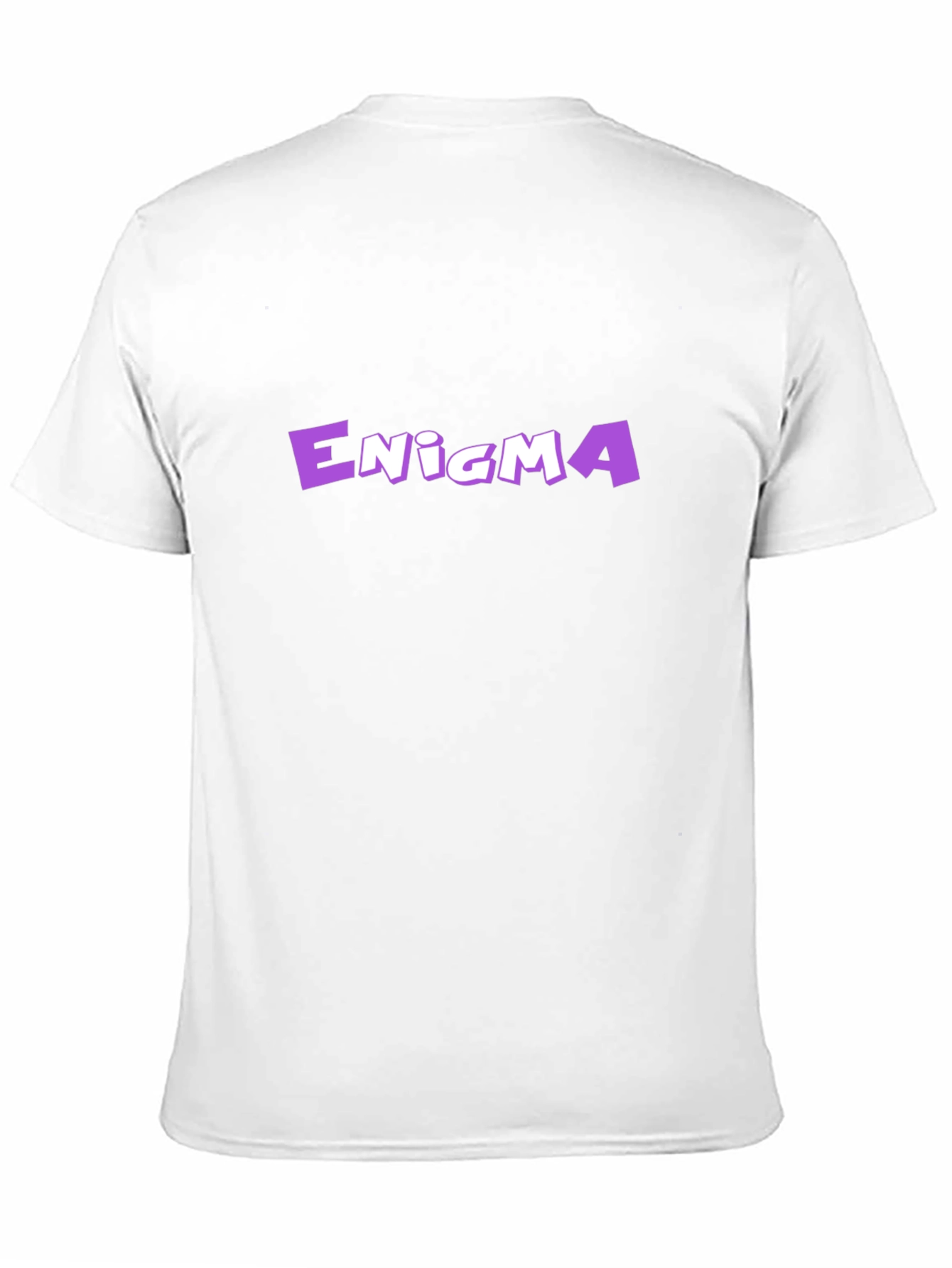 Enigma Graphic Tee - Bold Purple Design