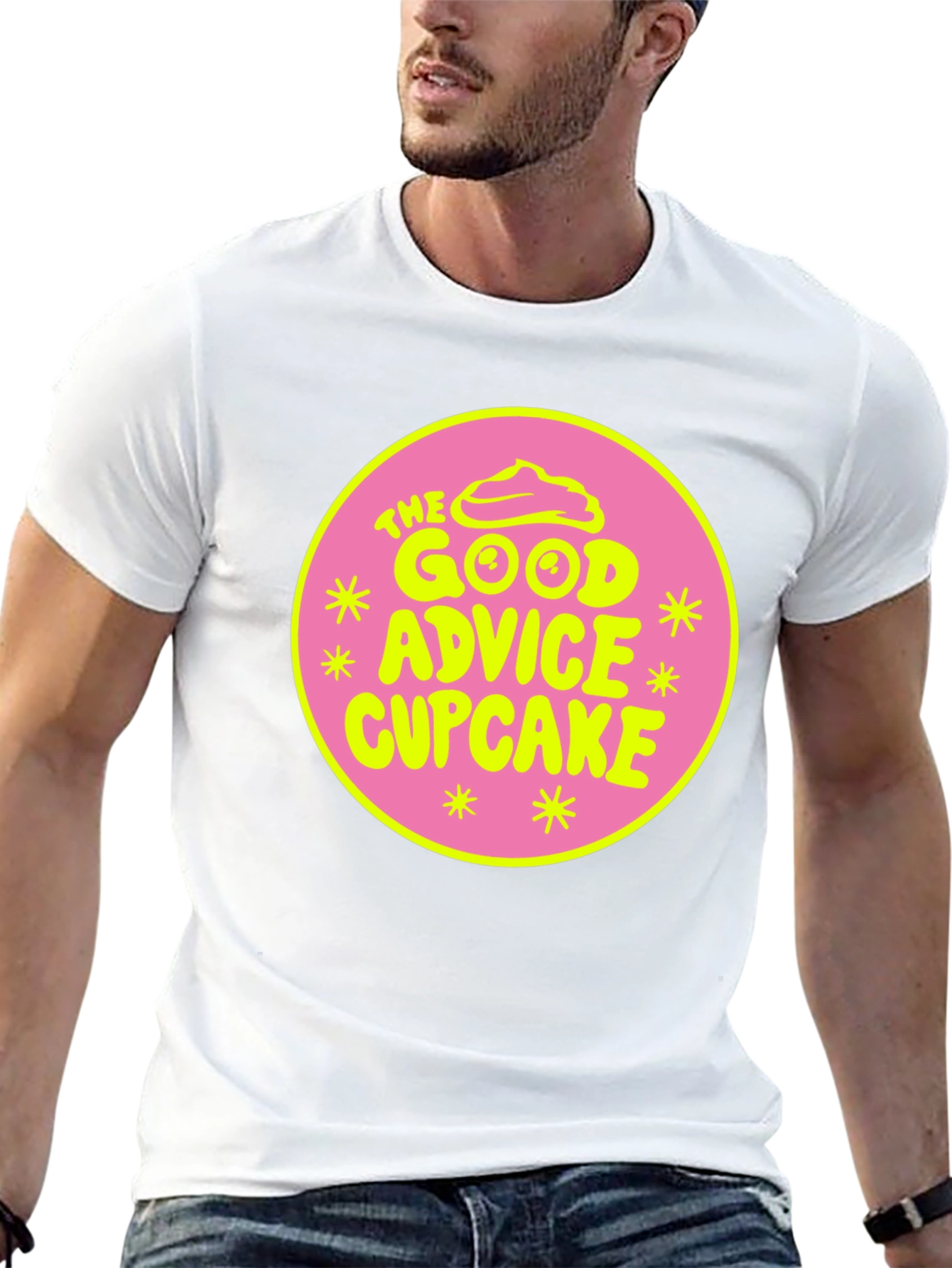 The Good Advice Cupcake Graphic Tee - Black